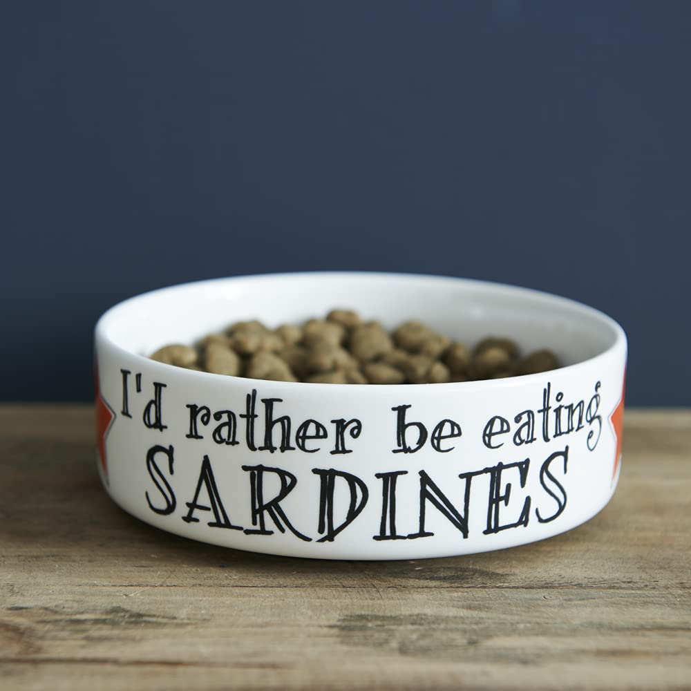 I'd Rather be Eating Sardines cat bowl