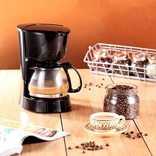 JSMY Filterkaffeemaschine-Schwarz/Amerikanische Kaffeemaschine/Filterkaffeemaschine mit Glaskessel/abnehmbarem Trichter… – Bild 5