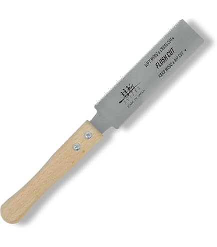 Amazon.com: SUIZAN - Sierra japonesa ryoba de doble filo, de 17.7