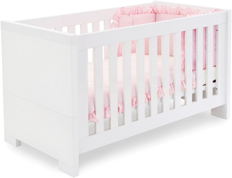 white gloss cot bed