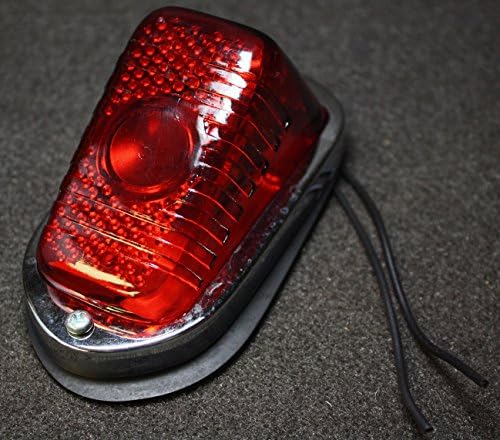 12V Universal Custom Motorcycle Tail Brake Stop Light 4 1/2" L Double Contact