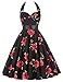 GRACE KARIN Women 50s Swing Cocktail Dress Knee-Length Evening Dress 75-28,2XL