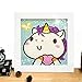 Diamond Painting for Kids Full Drill Painting by Number Kits Arts Crafts Supply Set Rhinestone Mosaic Making for Home Wall Decor Gifts for Christmas Birthday Mothers Day -Include Wooden Frame-Unicorn