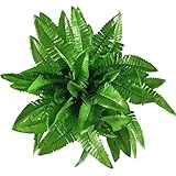 Gtidea 2pcs Artificial Silk Grass Persian Leaves Plants Bridal Home Garden Office Floor Restaurant Wedding Decor Green