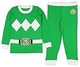 Intimo Toddler Mighty Morphin Power Rangers Costume Pajama Set (Green, 5T)
