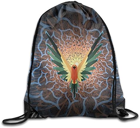 Logan Parrot Paul unique Logo Bag,Sport Gym Sack Drawstring Backpack Bag