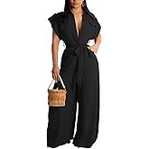 DinyIn Women's Elegant Off Shoulder Long Pants Sexy Bodycon Wide Leg Jumpsuits Club Rompers