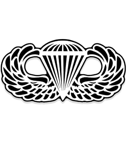 US Army Paratrooper Wings Decal – 4" X 2.5" Vinyl Bumper/Laptop/Toolbox Sticker