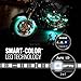 OPT7 Aura Motorcycle LED Accent Lighting Kit, RGB Multi-Color Lights Kit with Remote, Motorcycle Lights Underglow Strips Accessories with Switch for Cruisers, 10pc Single Row