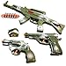 TukTek Kids First Elite Force Military Play Toy Gun Set of 5 w/ Rifle & Pistols for Boys & Girls