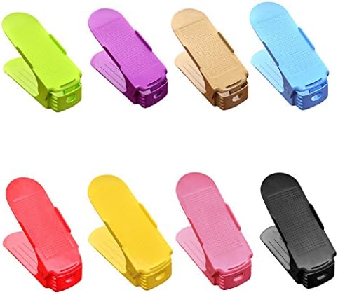 Adjustable Shoes Slots Organizer Portable Shoes Rack Space Saver Storage Holder Under Bed 1/8 Pack (8 PC)