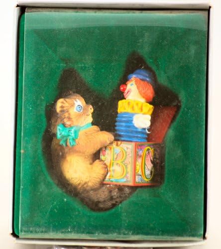 1987 - Enesco Treasury of Christmas Ornaments - Kitty's Jack In The Box Hanging Ornament - Very Rare - Out of Production - Mint - Limited Edition - Holiday Collectible