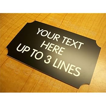 office adhesive engraved personalized custom backed 3x5 plaque plate door sign name
