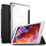 IVSO Huawei MediaPad M5 8.4 Tablet Case, Ultra Slim Smart Case with Semi-transparent PC Frosted Rubber Back Cover for Huawei MediaPad M5 8.4 Tablet (Black)