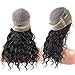 Formal hair®Loose Curly Wave Lace Front Human Hair Wigs-Glueless 130% Density Brazilian Virgin Remy Wigs with Baby Hair For Black Woman (18 inch, 1B Lace Front)