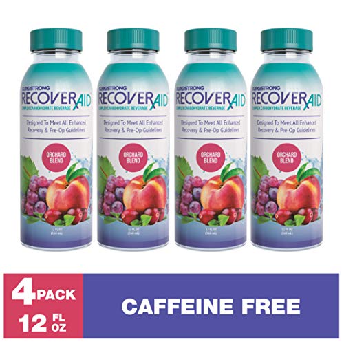 RecoverAid (12 oz, 4 Caffeine Free - Orchard Blend) | Colonoscopy Prep Drink |Pre Surgery Drink | Preoperative Drink | Ensure Clear Fluid is Used for Pre Op Nutrition