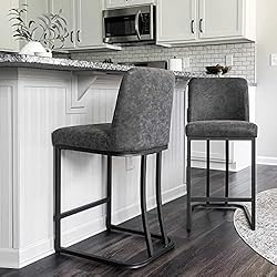 MAISON ARTS Counter Height 24" Bar Stools Set of 2