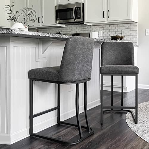 MAISON ARTS Counter Height 24" Bar Stools Set of 2