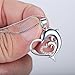 YAXING Sterling Silver Mother and Child Dolphin Heart Love Charm Pendant Necklace 18