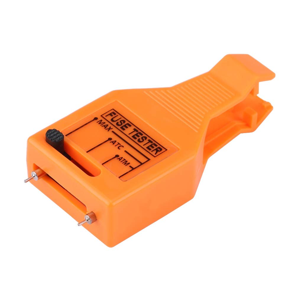Nikou Automotive Multi-Functional Blade Fuse Checker Tester Plastic Fuse Puller Removal Tool for Mini/Standard and Maxi Fuses (Orange)