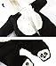 Fairy Baby Baby Boy Girl Winter Flannel Bunting Outfits Romper Outwear,3-6M,Black Panda