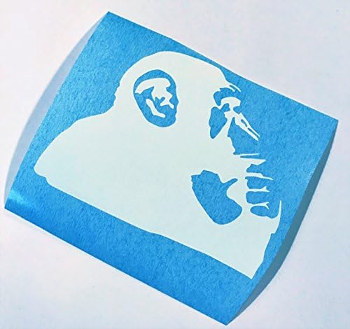 BANKSY Thinking Monkey | White Vinyl Graffiti Art Decal | Car decal