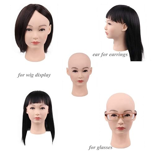 Kokiya Female Mannequin Head With Makeup Face – Tabletop Display Stand For Salons, Shops & Photography 1 thumbnail image