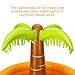 iBaseToy Inflatable Palm Tree Drinks Cooler for Chilling Beverages at Outdoor Parties, 36