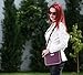 Women Handbags- Purses Crossbody Bags with Furry by Florance Jones,Wine,Universal