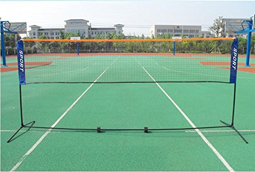 Yaheetech 13 ft Portable Badminton/Tennis/Volley Net Set Adjustable Height Poles Frame Stand Indoor/Outdoor Professional Sports Training Net