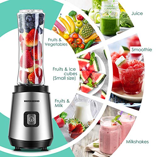 Redmond Smoothie Blender 20000 RPM Countertop Blender Personal Size