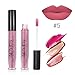 ALIVER 5 Pcs Matte Liquid Lipstick Waterproof Long-Lasting Pigmented Lip Gloss Set (#4.5.6.7.11)