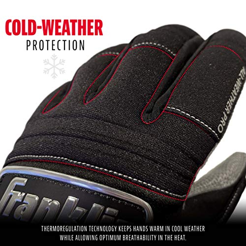 Franklin Sports MLB Adult Cold Weather Pro Batting Glove, Pair, Medium, Black/Black Pricepulse