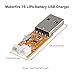 Makerfire 1S LiPo Battery USB Charger RC 3.7V Battery Charger for Blade Inductrix Tiny Whoop Drones mCX mCPX