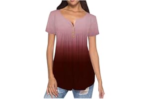 AKSODJF Women's Tops,Plus Size Hide Belly Tunic Summer Tops for Women 2024 Short Sleeve T Shirts Cute Tshirts Dressy Casual Blouses
