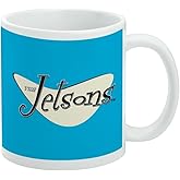 The Jetsons Logo Ceramic Coffee Mug, Novelty Gift Mugs for Coffee, Tea and Hot Drinks, 11oz, White