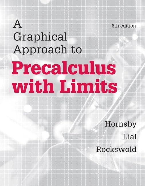A Graphical Approach to Precalculus With Limits