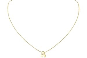 ChicSilver 925 Sterling Silver Initial Necklace for Women Dainty Letter Jewelry Personalized Gift (with Gift Box)