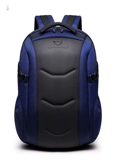 ROVE Ranger Business Laptop Backpack, Anti Theft Lightweight Travel Bag for Women and Men, Fits Under 15.6 Laptop/Computer (Black) witth USB Charging Port (Black) (Blue)