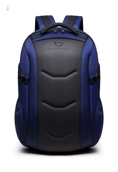 ROVE Ranger Business Laptop Backpack, Anti Theft Lightweight Travel Bag for Women and Men, Fits Under 15.6 Laptop/Computer (Black) witth USB Charging Port (Black) (Blue)