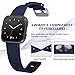 Maledan Compatible with Fitbit Versa Bands for Women Men, Small, Dark Blue