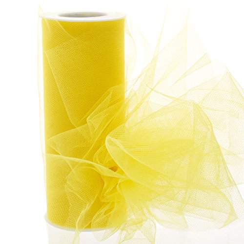 6" Premium Tulle Yellow HBC Brand