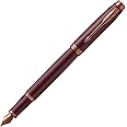 PARKER 2190485 Parker Fountain Pen IM Monochrome Burgundy BGT Fine Point Gift Box Authentic Imported