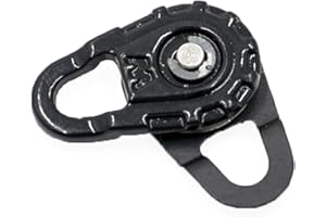 SUPERNINE Forged Snatch Block, Extreme Recovery Winch Pulley System for Synthetic Rope or Steel Cable, Forged E-Coated,1 Pcs (Black)