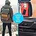 Ace Teah 55 Inch Folding Umbrella, Compact Travel Umbrella Large Travel Golf Umbrella 10 Ribs, Auto Open Close Umbrella with windbreak Double Canopy Vent and Safety Reflective Strip, Black