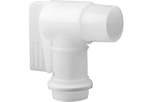 Plastic Barrel Tap 2'' Drum Faucet with EPDM Gasket for 55 Gallon Drum White Replacement Barrel Spigot by MUGLIO