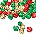 90shine 200PCS Christmas Jingle Bells Party Supplies - Xmas Decorations Craft Activity Decor