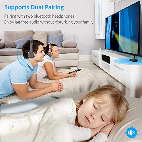 Bluetooth Transmitter Receiver, Boltune Bluetooth 5.0 aptX HD Low
