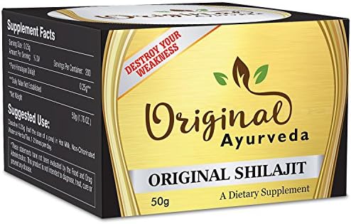 ORIGINAL SHILAJIT | 3 Months Supply | 50g, Pure, Organic and Most Potent Herbal Supplement to Detoxify Body, Boost Immunity, Increase Libido, Destroy Weakness and Improve Healthy Ageing