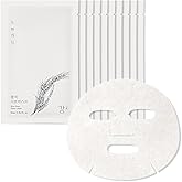 House of Dohwa Rice Bran Sheet Mask – Nutrient Enriched Cotton Sheet Mask – Soothing & Nourishing – Made with Domestically Sourced Korean Rice (10 Count)